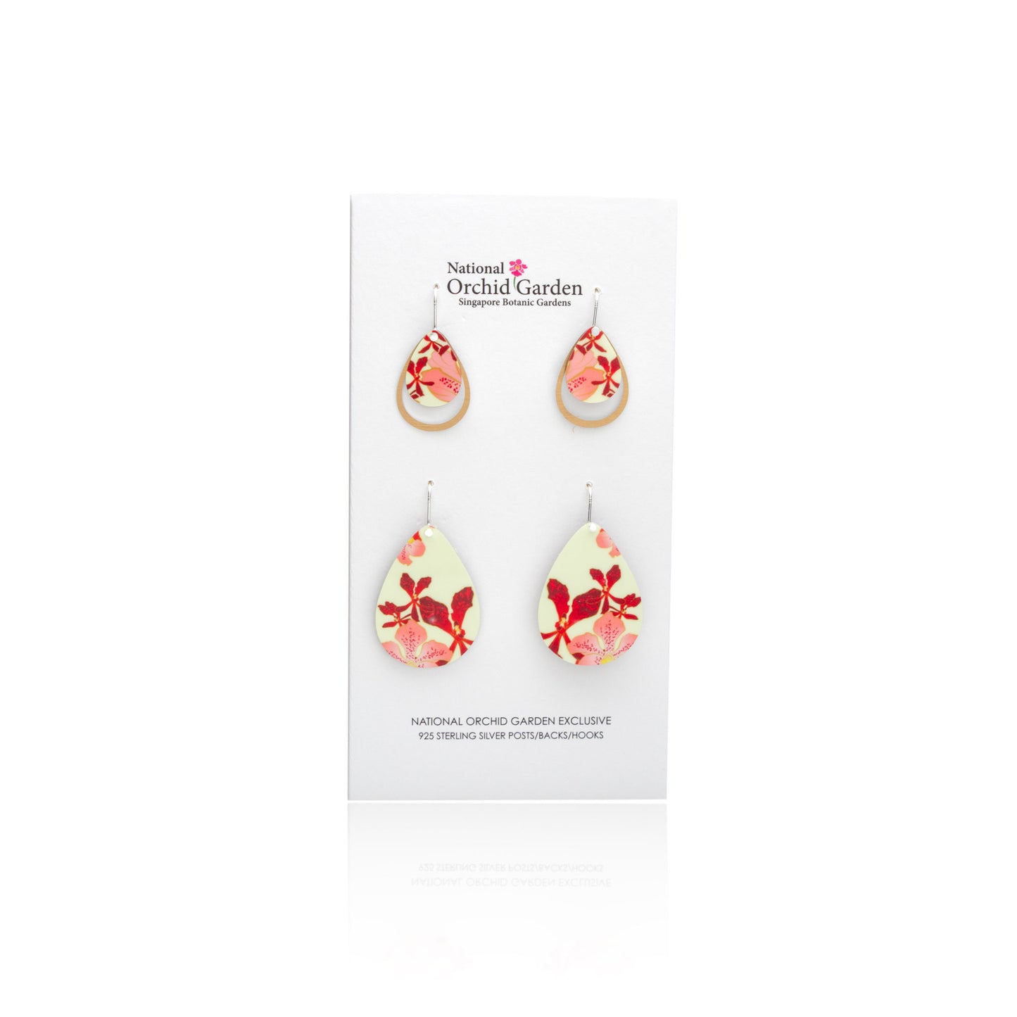 National Orchid Garden Duo Pack Earrings (Butter Yellow)