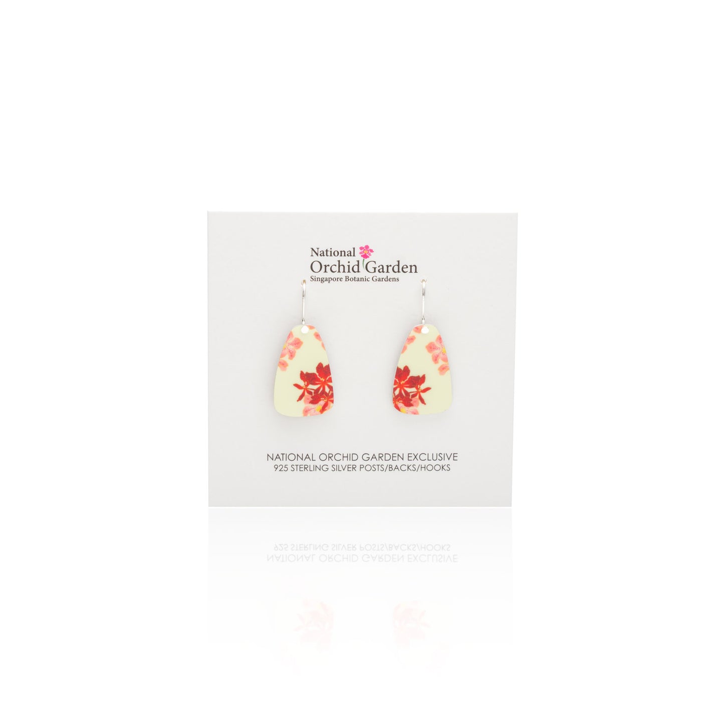 National Orchid Garden Tear Earrings (Butter Yellow)