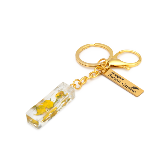 Pressed Blooms Alphabet Keychain (I)