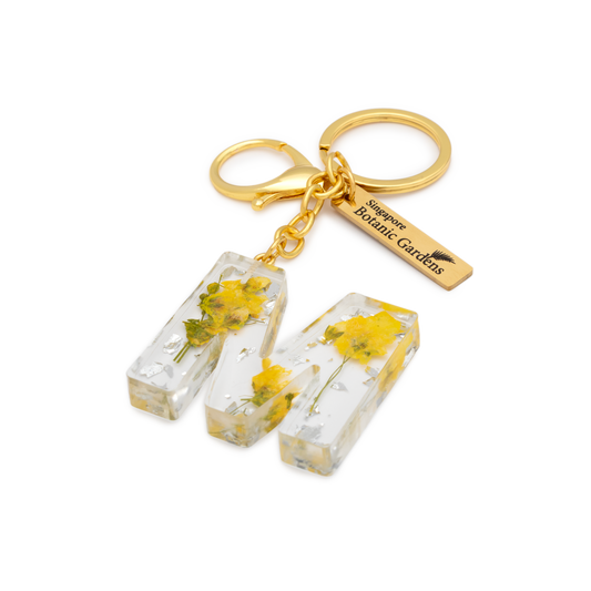 Pressed Blooms Alphabet Keychain (M)