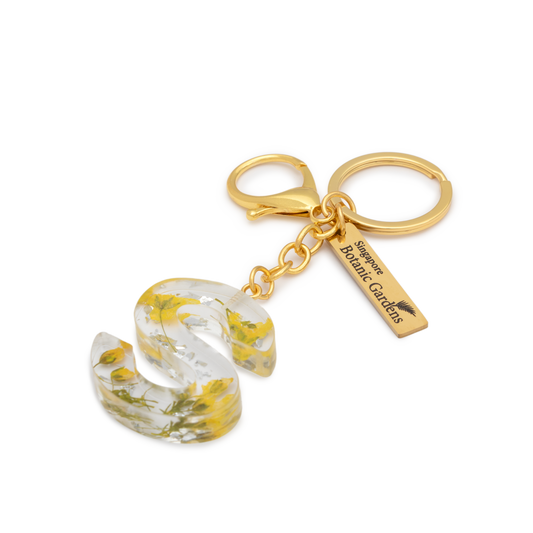 Pressed Blooms Alphabet Keychain (S)