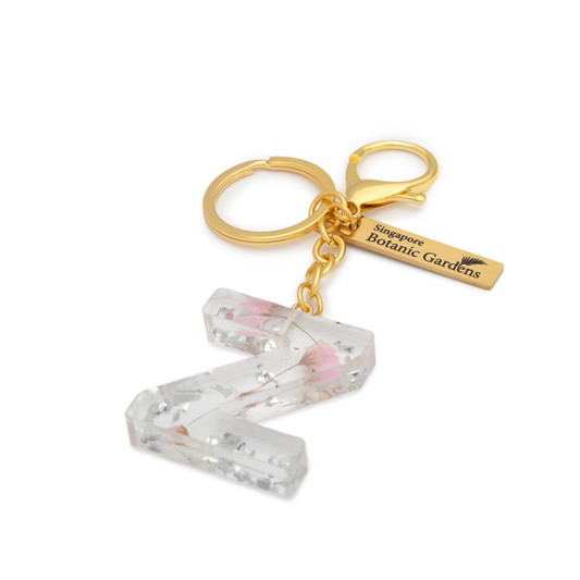 Pressed Blooms Alphabet Keychain (Z)