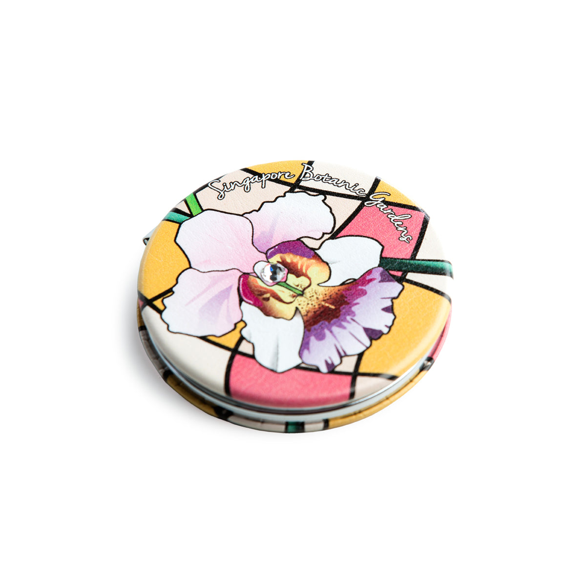 Vanda Miss Joaquim Foldable Mirror with Swarovski Crystal