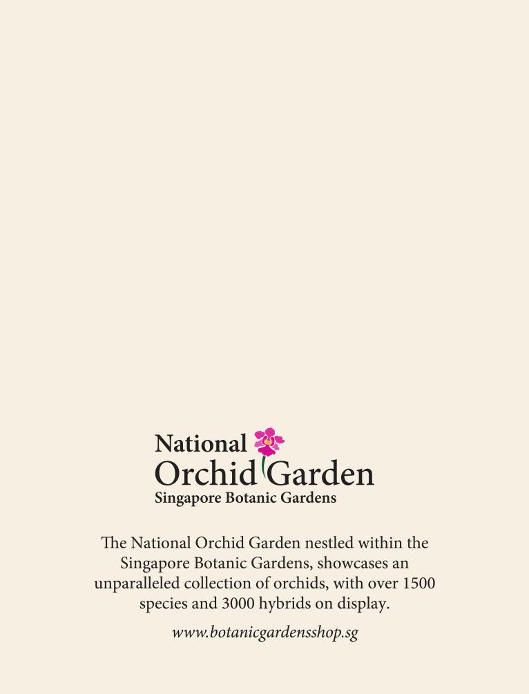 National Orchid Garden Magnet - Galeandra Baueri & Vanda Coerulea