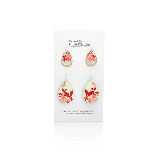 National Orchid Garden Duo Pack Earrings (Butter Yellow)