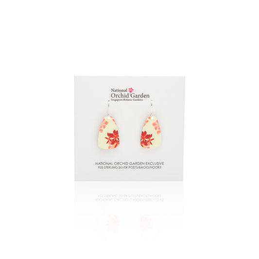 National Orchid Garden Tear Earrings (Butter Yellow)