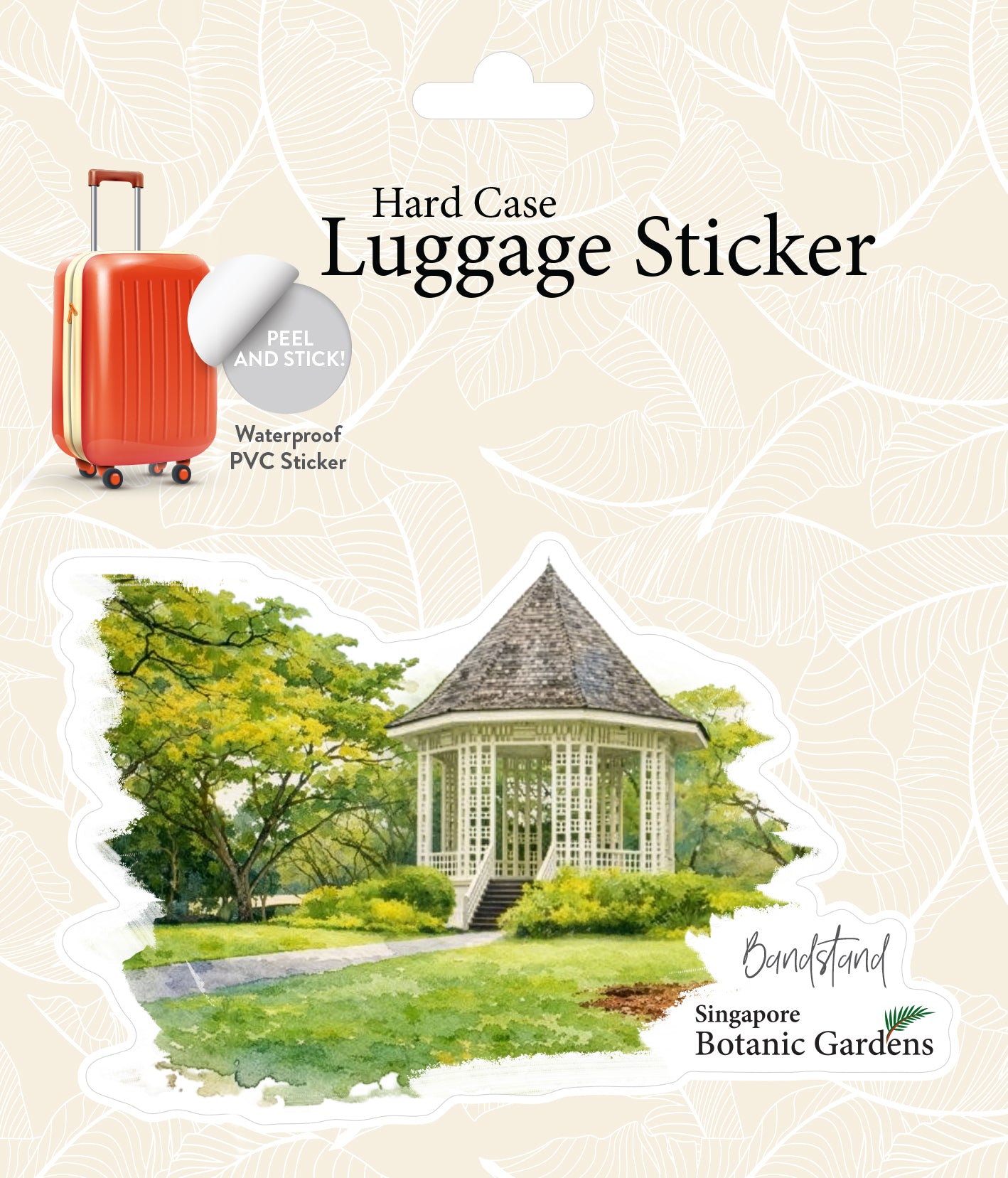 Botanic Luggage Sticker – Iconic Bandstand