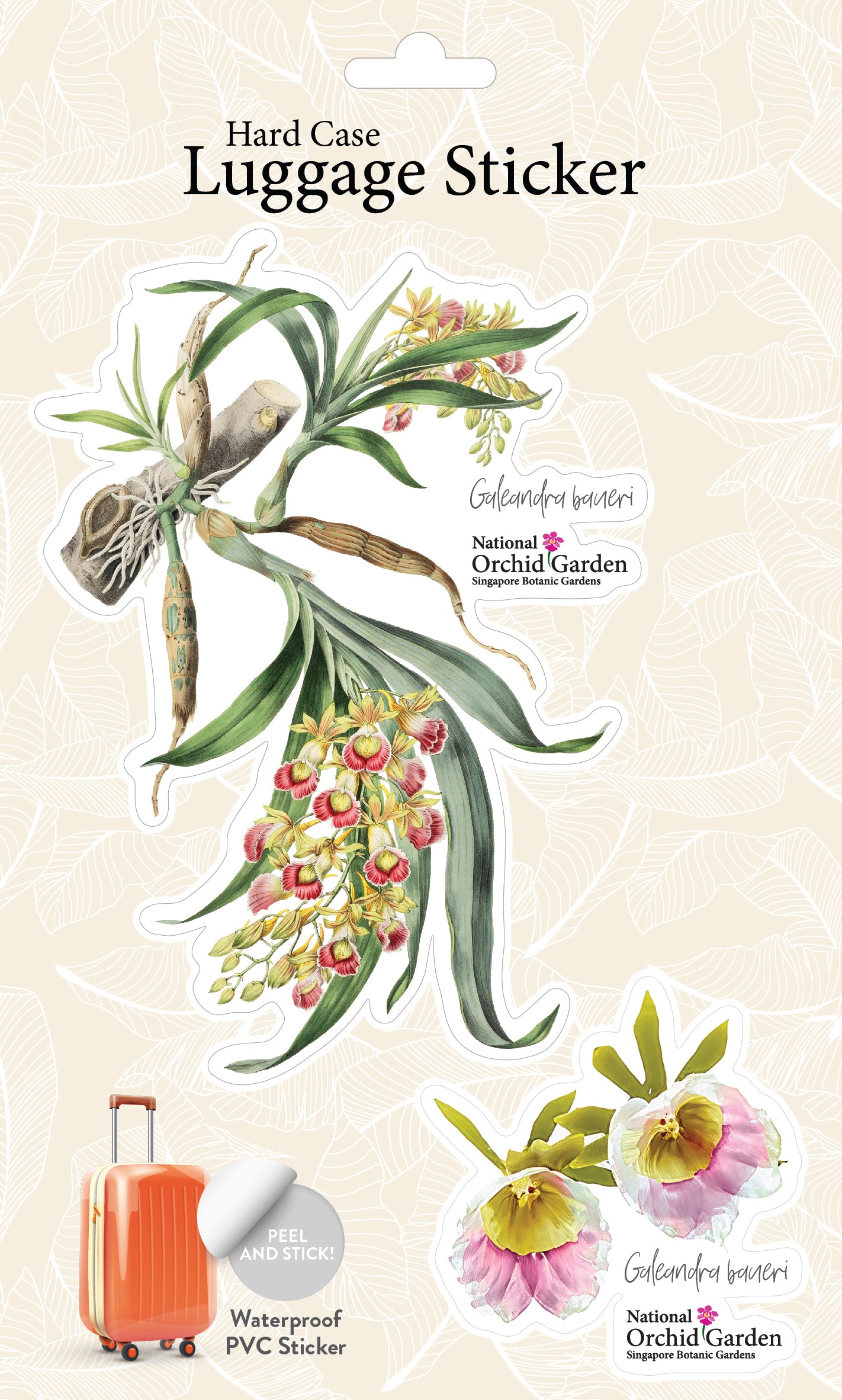 Botanic Luggage Sticker – Galeandra Baueri