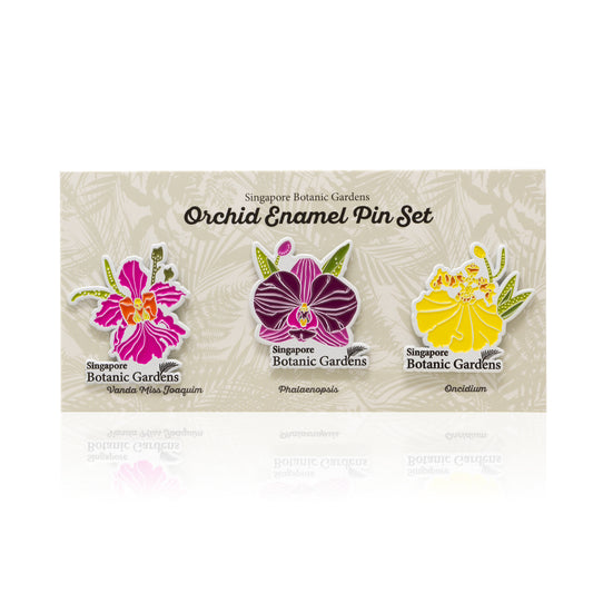 Orchid Enamel Pin Set