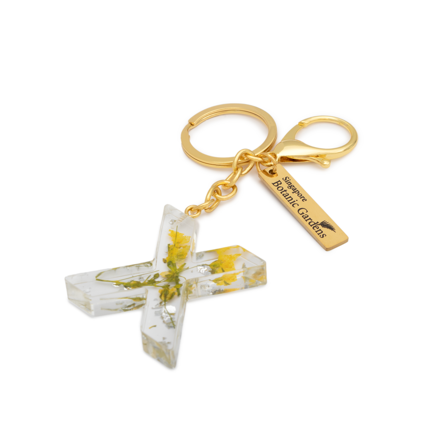 Pressed Blooms Alphabet Keychain (X)