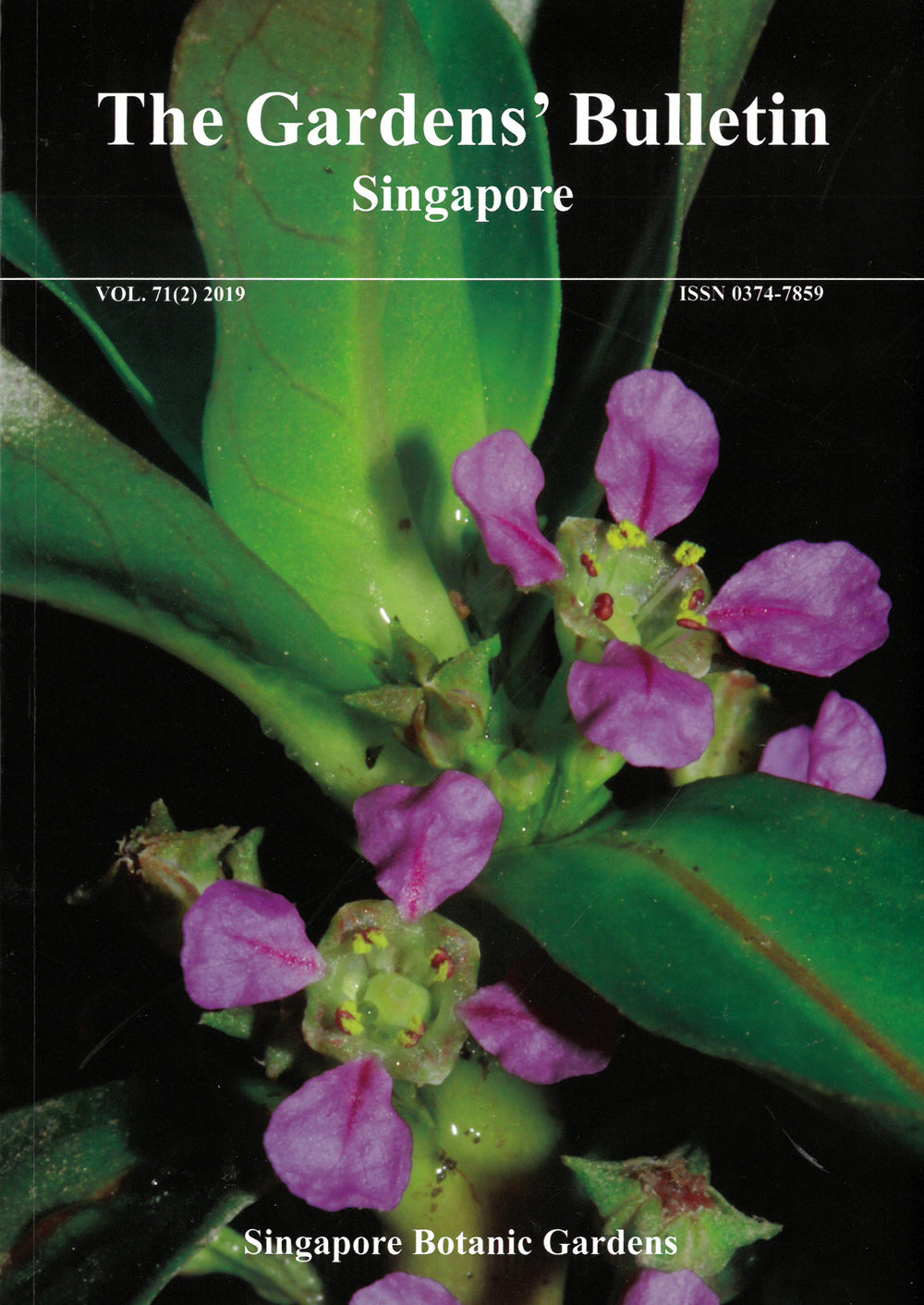 The Gardens' Bulletin Singapore 2019, Vol. 71 (2)